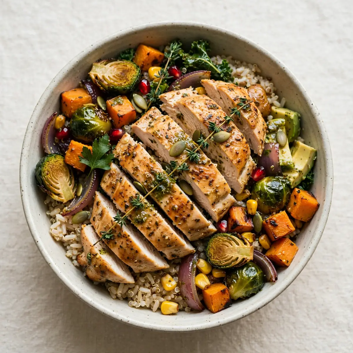 Schnelle Harvest Chicken Bowl Für Stressige Abende