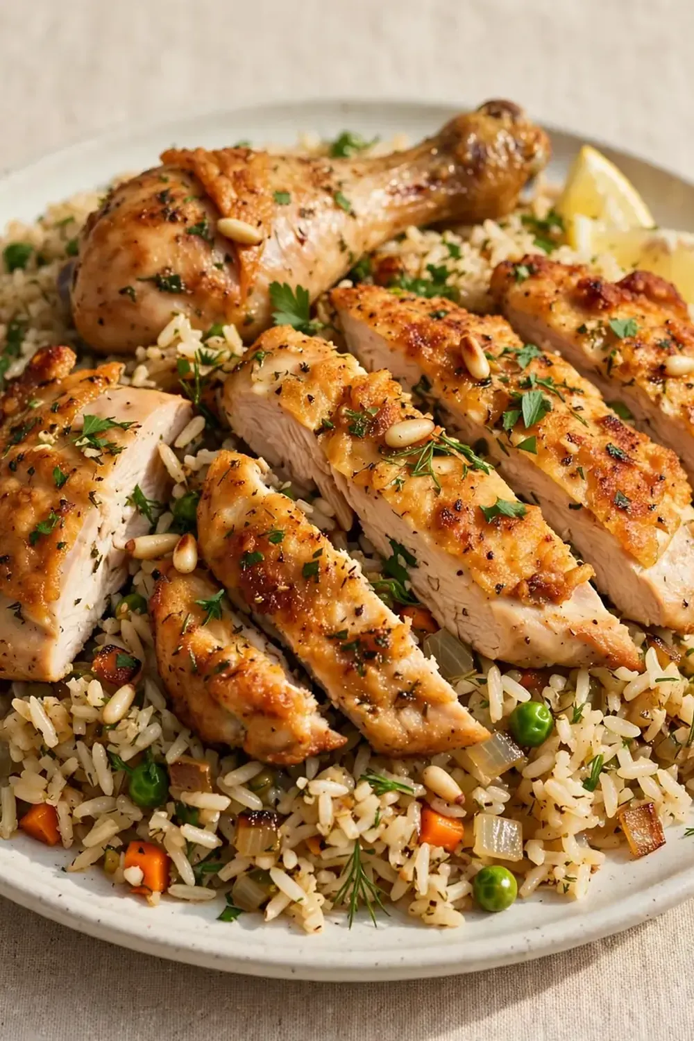 fast chicken and rice pilaf