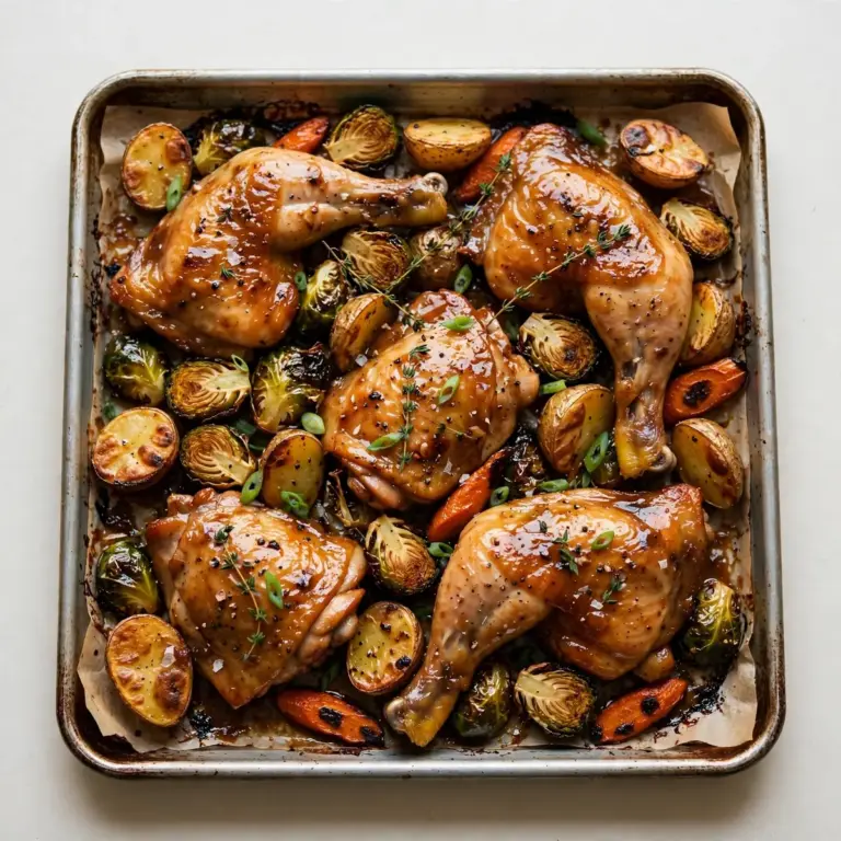 Schnelles Sheet-Pan Maple-Dijon Chicken