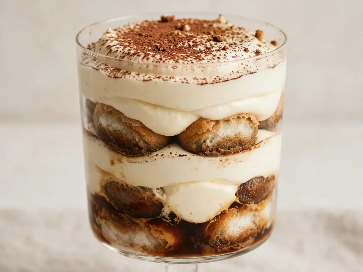Dessert für Gäste: Schnelles Tiramisu im Glas