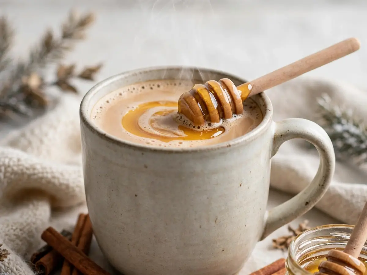 Getränk für den Winter: Selbstgemachter Chai-Latte mit Honig